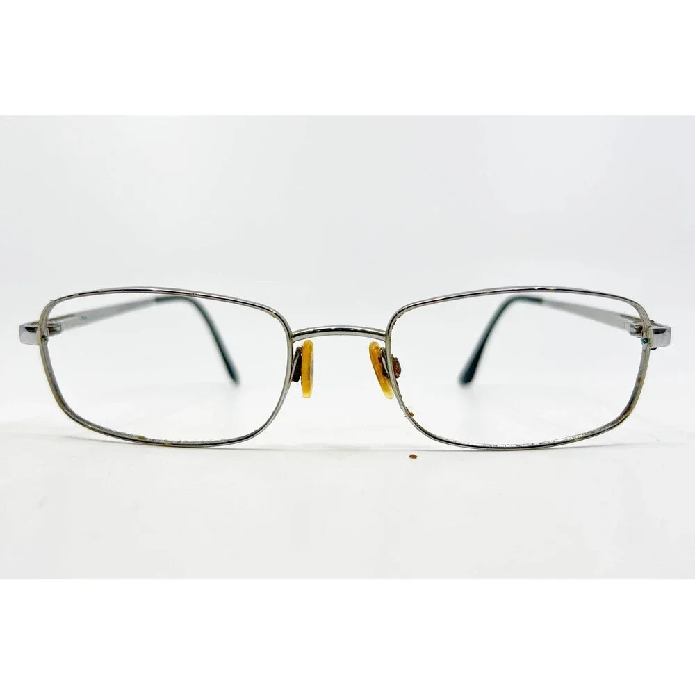 Luxottica Eyeglass Frames Mens Silver LU 1328 F203 Rectangular 54-19-140